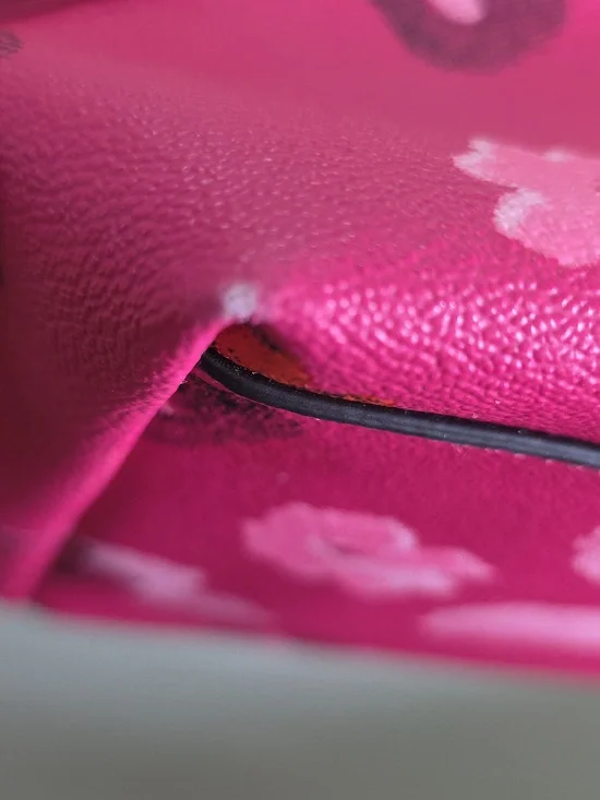 COACH F35161 PINK FLORAL/Silvertone Street Zip Tote Project Bag FAIR - Picture 13 of 17